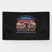 Raak me aan Uw eerste rustelles is gratis Spandoek (Horizontaal)