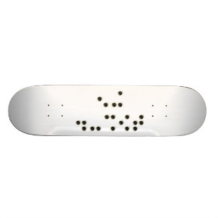 Raak me (braille) skateboard aan