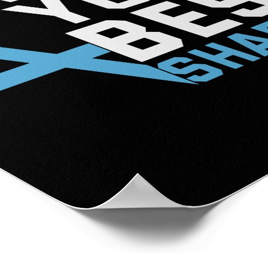 Raak me met je beste sjabbat grappig joods geschen poster (Hoek)