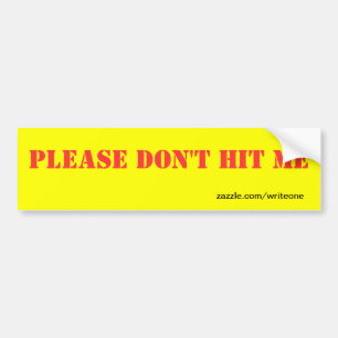 Raak me niet aan bumpersticker