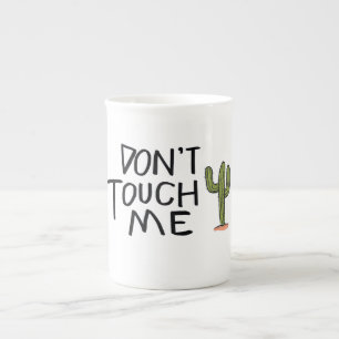 Raak me niet aan Cactus Funny Porselein Kop