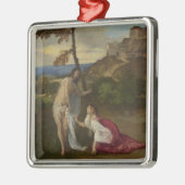 Raak me niet aan (door Titiaan) Metalen Ornament (Links)