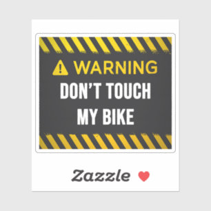 Raak mijn bike niet aan sticker