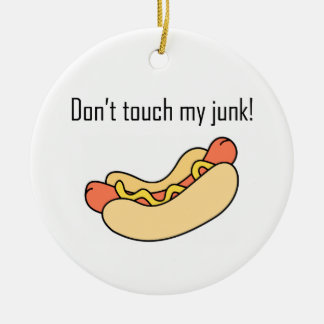 Raak mijn brok niet aan! keramisch ornament