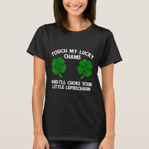 Raak mijn geluksbrenger aan Leuke St. Patrick's Da T-shirt