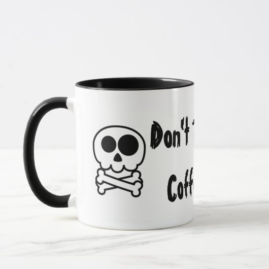 Raak mijn koffie Mok, Kantoor, thuis, grappig niet Mok (Links)