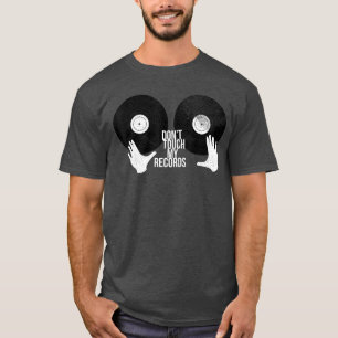Raak mijn platen niet aan Vinylplaten LP-verzamela T-shirt