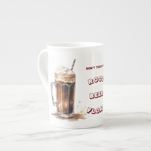 Raak mijn Root Beer Float Bone China Mok niet aan (Voorkant links)