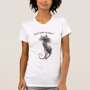 Raak mijn schoenen kat niet aan t-shirt