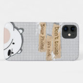 Raak mijn telefoon niet aan Case-Mate iPhone case (Achterkant (horizontaal))