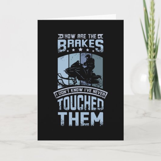 Raak nooit op de remmen kaart (Voorkant)
