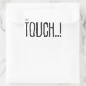 Raak sticker niet aan (Tas)