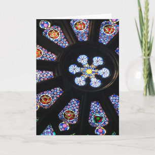 Raam in Barcelona Feestdagen Kaart