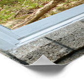 Raam uitkijkend Herten Doe Poster (Hoek)