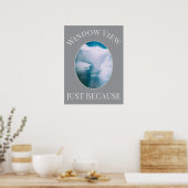 Raam Uitzicht Poster (Keuken)