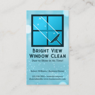 Raam van het reinigingsglas van de spuit visitekaartje