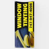 Raambekleding Custom banner (Verticaal)