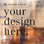 Raamfolie met jouw ontwerp upload 30 x 30 cm raamsticker (Vel 2)