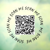 Raamfolie - Uw QR-code Scan mij Raamsticker (Vel 3)