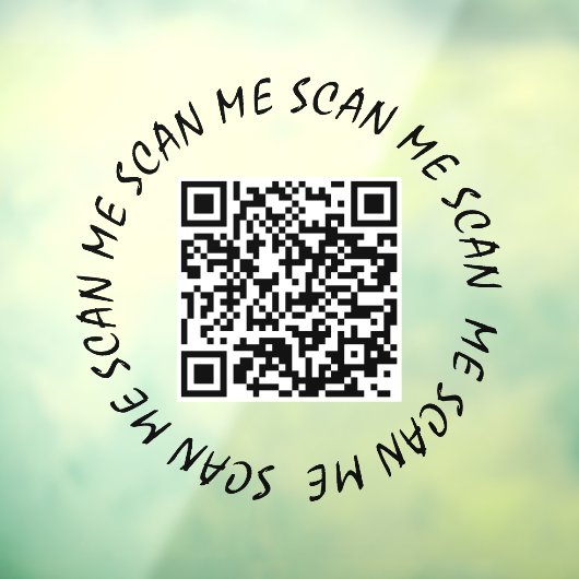 Raamfolie - Uw QR-code Scan mij Raamsticker (Vel 3)
