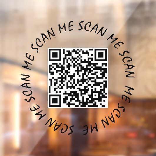 Raamfolie - Uw QR-code Scan mij Raamsticker (Vel 2)