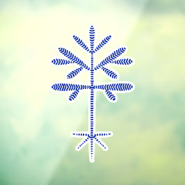 Raamklemmen met een Blue Sapling Raamsticker
