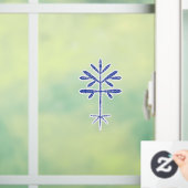 Raamklemmen met een Blue Sapling Raamsticker (Huis)