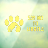 Raamklemming - geel pootontwerp raamsticker (Vel 3)