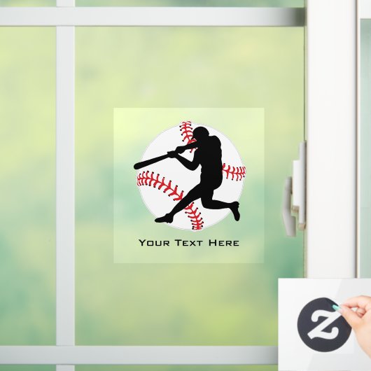 Raamkoeling van de Baseball Batter Raamsticker (Huis)