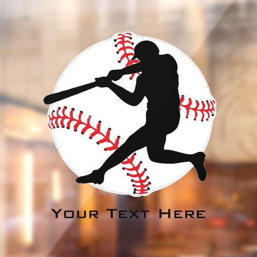 Raamkoeling van de Baseball Batter Raamsticker (Vel 2)