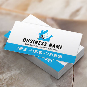 Raamreiniging Blue House Cleaning Service Visitekaartje