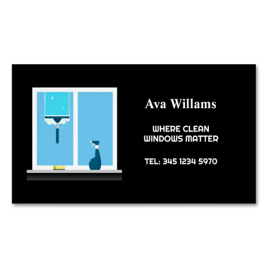 ✨Raamreiniging Magnetisch Visitekaartje (Voorkant)