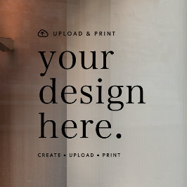 Raamsticker Eigen Ontwerp Upload 30 cm x 30 cm