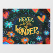 Raamsticker "Sense of Wonder "Inspirivity" (Vel)
