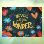 Raamsticker "Sense of Wonder "Inspirivity" (Vel 3)