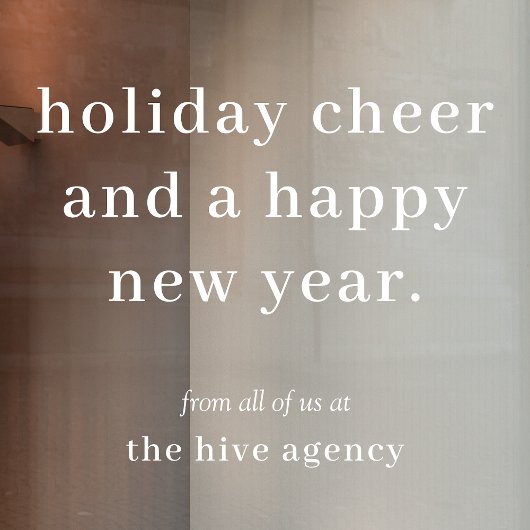 Raamsticker | Zakelijke Kerstgroet