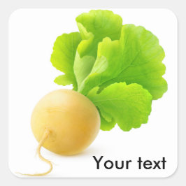 raap vierkante sticker