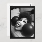 Raar glimlachend hoofd Briefkaart (Voorkant / Achterkant)