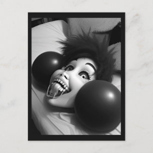 Raar glimlachend hoofd Briefkaart