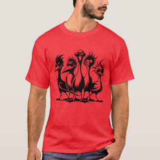 Raar Grappig Vogel Groep jongen T-shirt