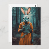 Raar Konijn Briefkaart (Voorkant / Achterkant)