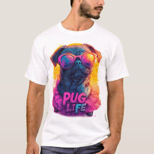 Raar Puggeltje in Tutu - Pug Leven Ontwerp T-shirt