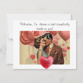 Raar Valentijnsdag Notitiekaartje