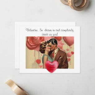 Raar Valentijnsdag Notitiekaartje