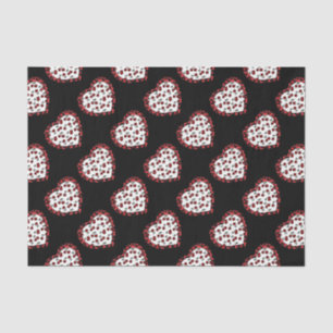 RAB-kersen Leopard Print Heart Rockabilly Tissuepapier