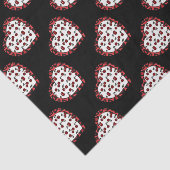 RAB-kersen Leopard Print Heart Rockabilly Tissuepapier (Detail)