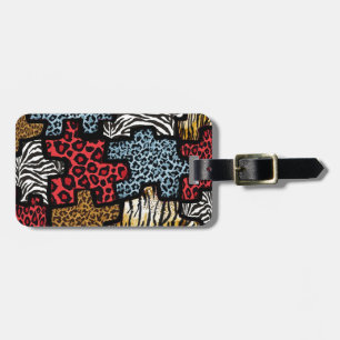 RAB Rockabilly Animal Print Puzzle Bagagelabel