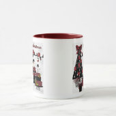 RAB Rockabilly Cerise Noël Père Noël Cadeaux Mug (Centre)