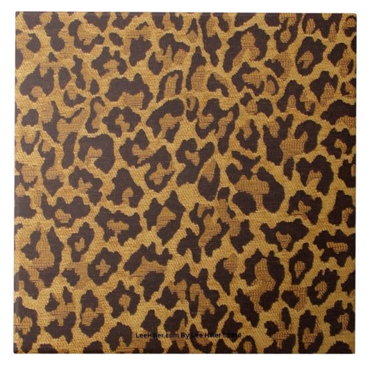 RAB Rockabilly Classic Leopard Print Tile Tegeltje (Voorkant)
