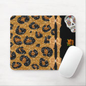 RAB Rockabilly Gold Leopard Print Sugar Skulls Muismat (Met muis)
